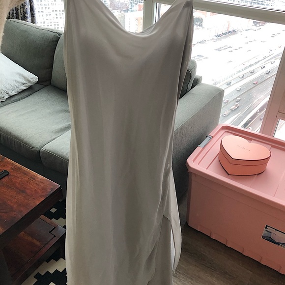 Silver/Grey Slit Dress - Picture 3 of 7